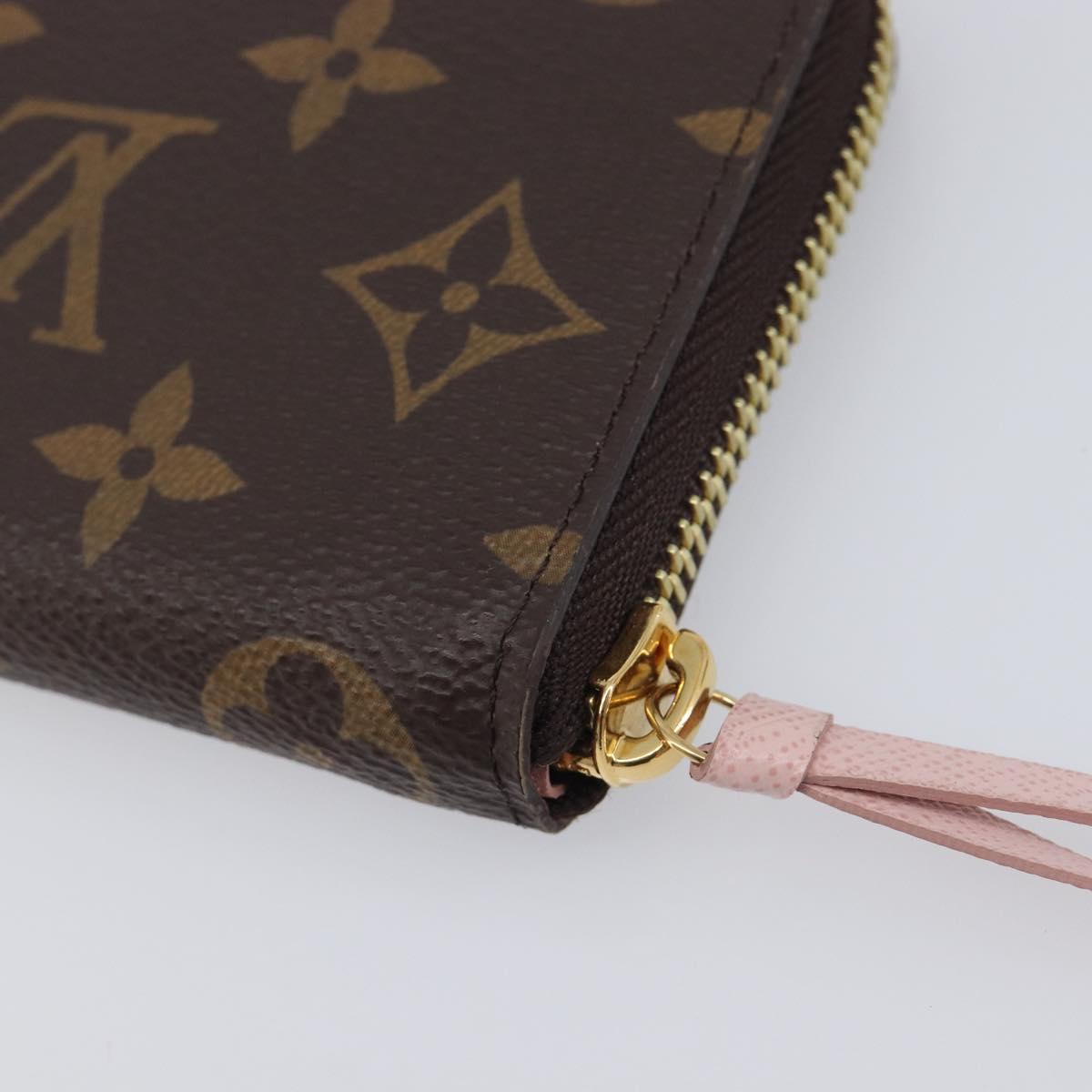 LOUIS VUITTON Monogram Portefeuille Clemence Long Wallet M61298 LV Auth am13017M