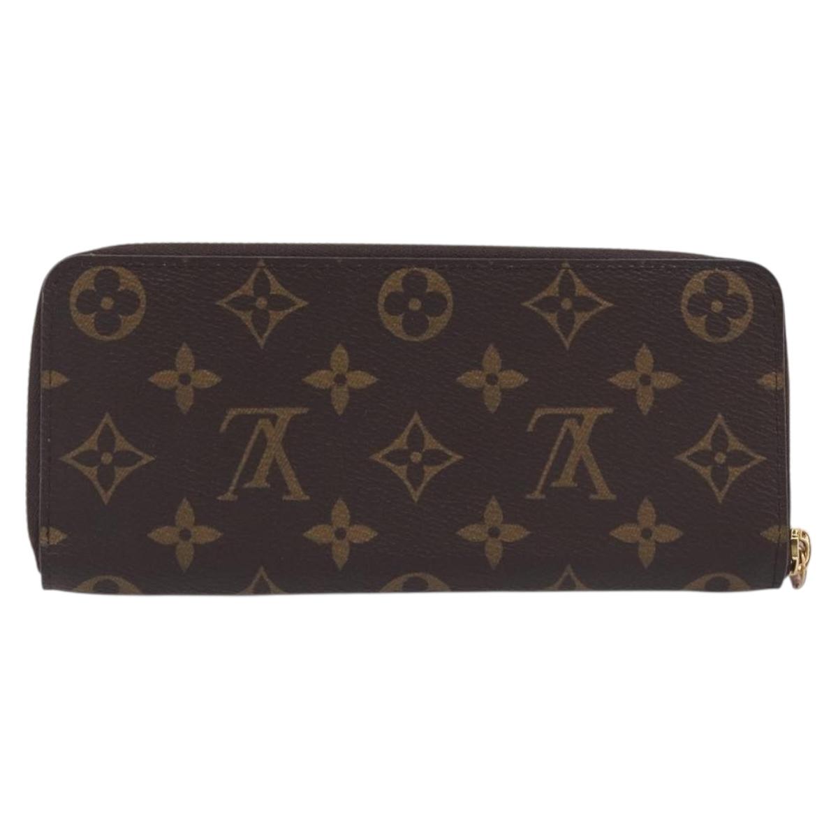 LOUIS VUITTON Monogram Portefeuille Clemence Long Wallet M61298 LV Auth am13017M