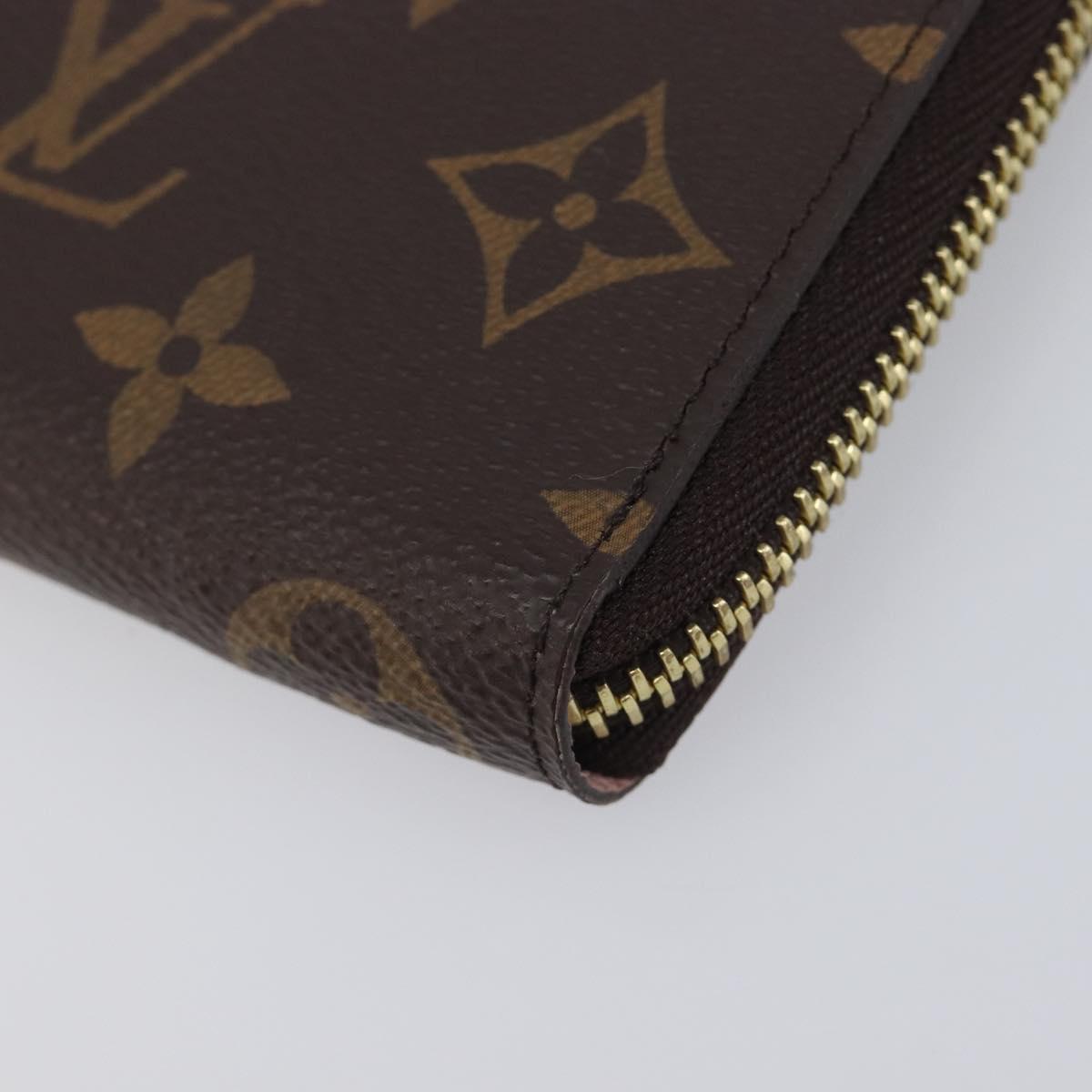 LOUIS VUITTON Monogram Portefeuille Clemence Long Wallet M61298 LV Auth am13017M