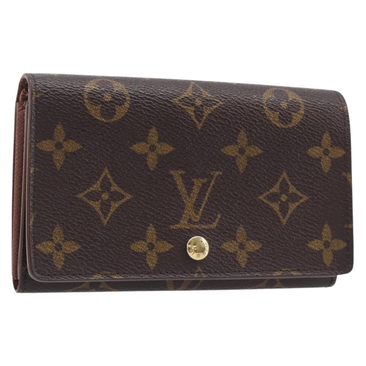 LOUIS VUITTON Monogram Portefeuille Tresor Bifold Wallet M61736 LV Auth am13024V