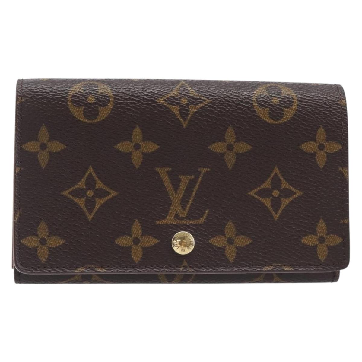 LOUIS VUITTON Monogram Portefeuille Tresor Bifold Wallet M61736 LV Auth am13024V