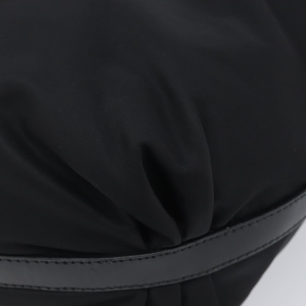 PRADA Shoulder Bag Nylon Black Silver Auth am13025V