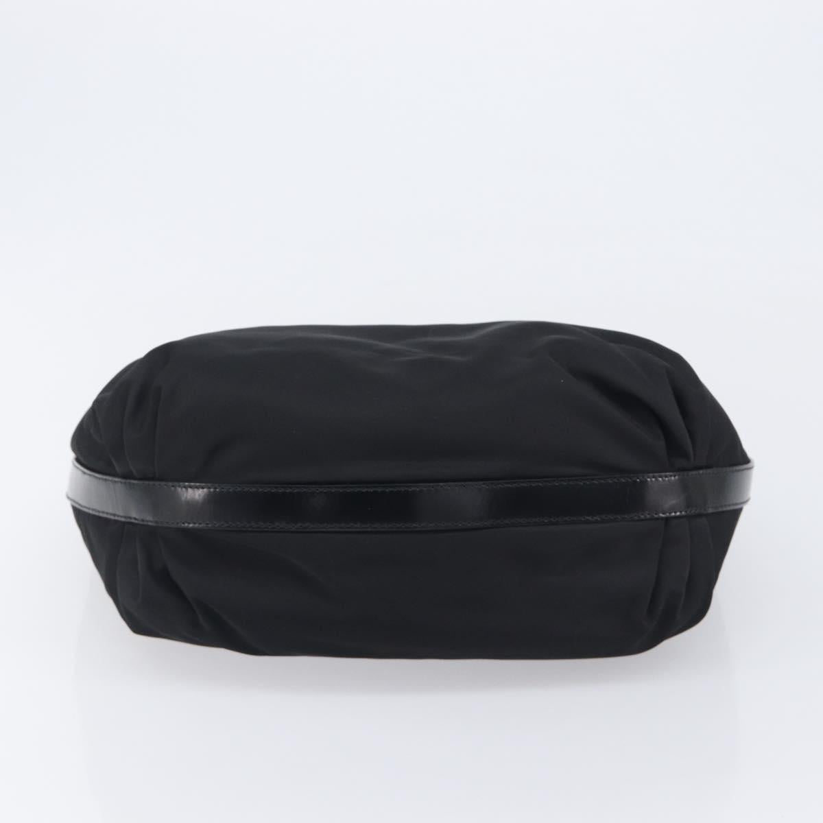PRADA Shoulder Bag Nylon Black Silver Auth am13025V