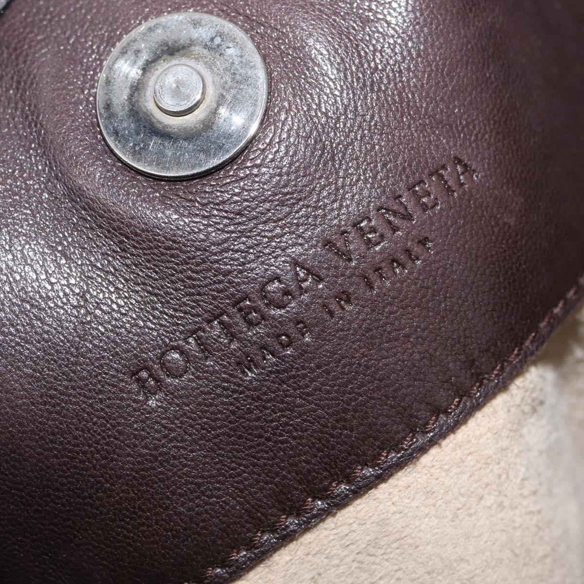 Bottega Veneta INTRECCIATO Shoulder Bag Leather Brown 133507 Auth am13026V