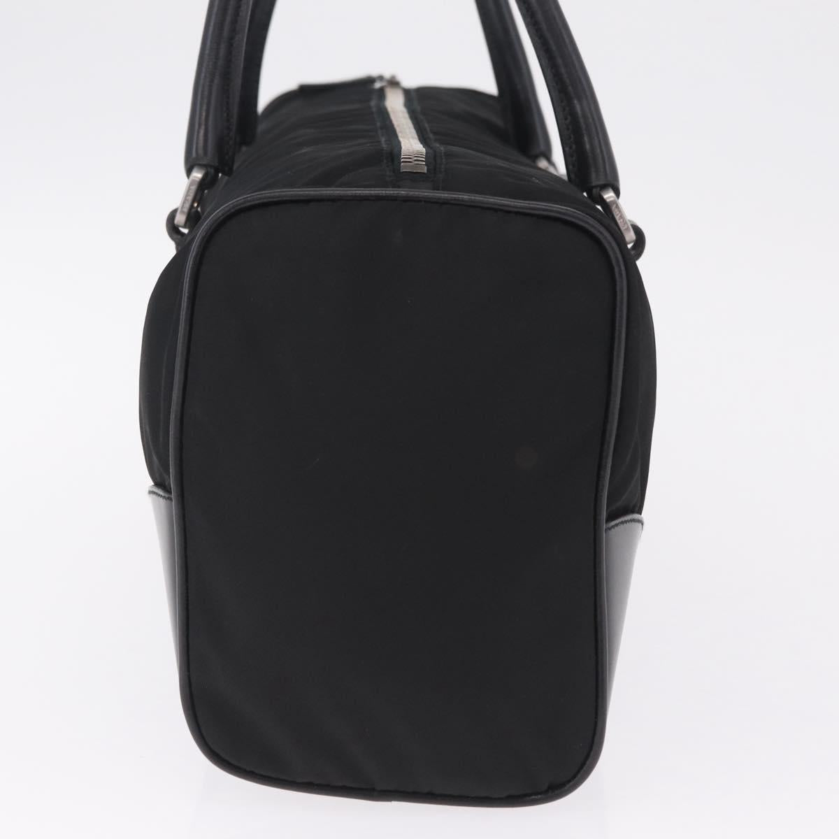 PRADA Shoulder Hand Bag Nylon Black Silver BR0607 Auth am13028V