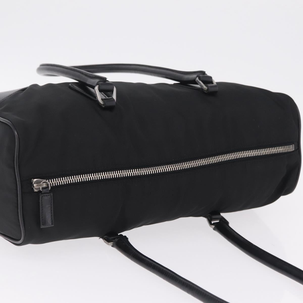 PRADA Shoulder Hand Bag Nylon Black Silver BR0607 Auth am13028V