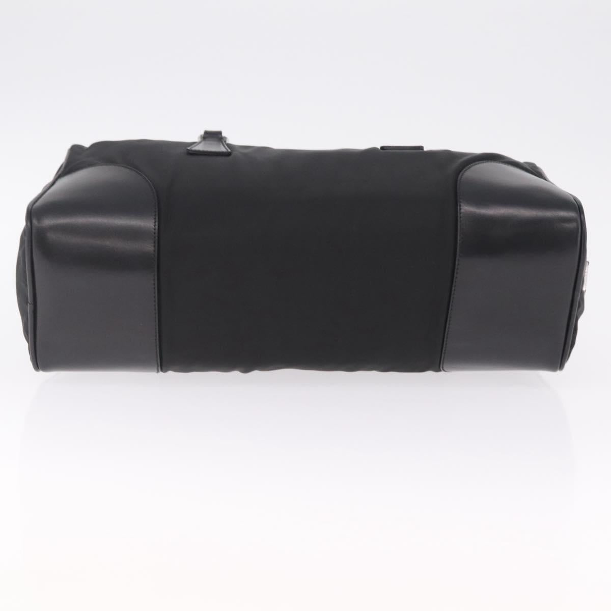 PRADA Shoulder Hand Bag Nylon Black Silver BR0607 Auth am13028V