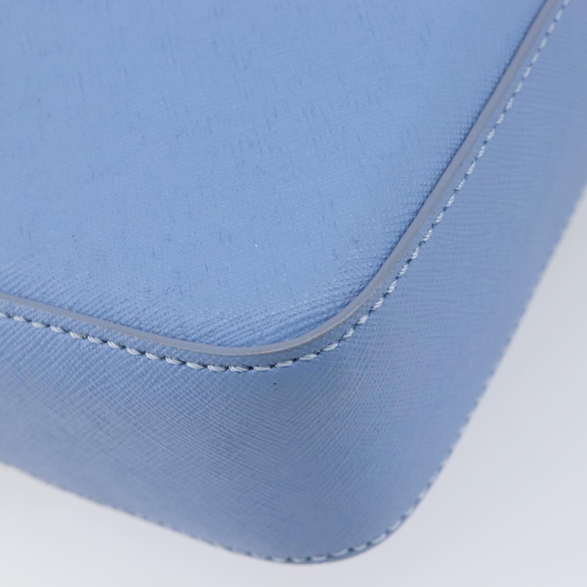 Vivienne Westwood Shoulder Bag Leather Light Blue Silver Auth am13035V