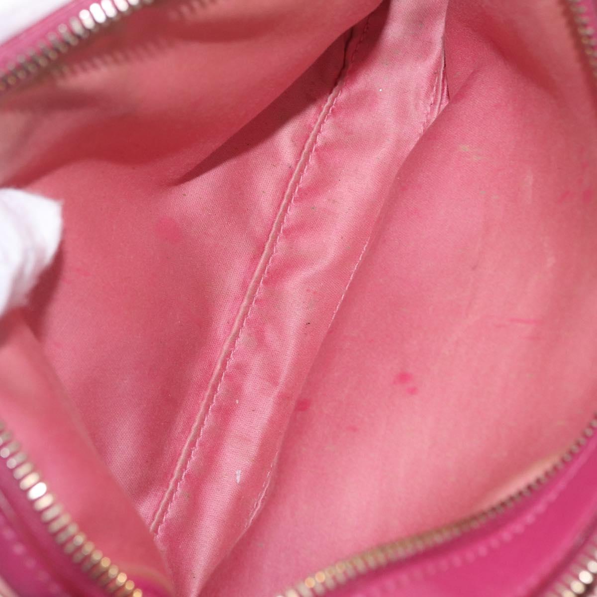 Miu Miu Shoulder Bag Leather Pink Gold Tone Auth am13053A