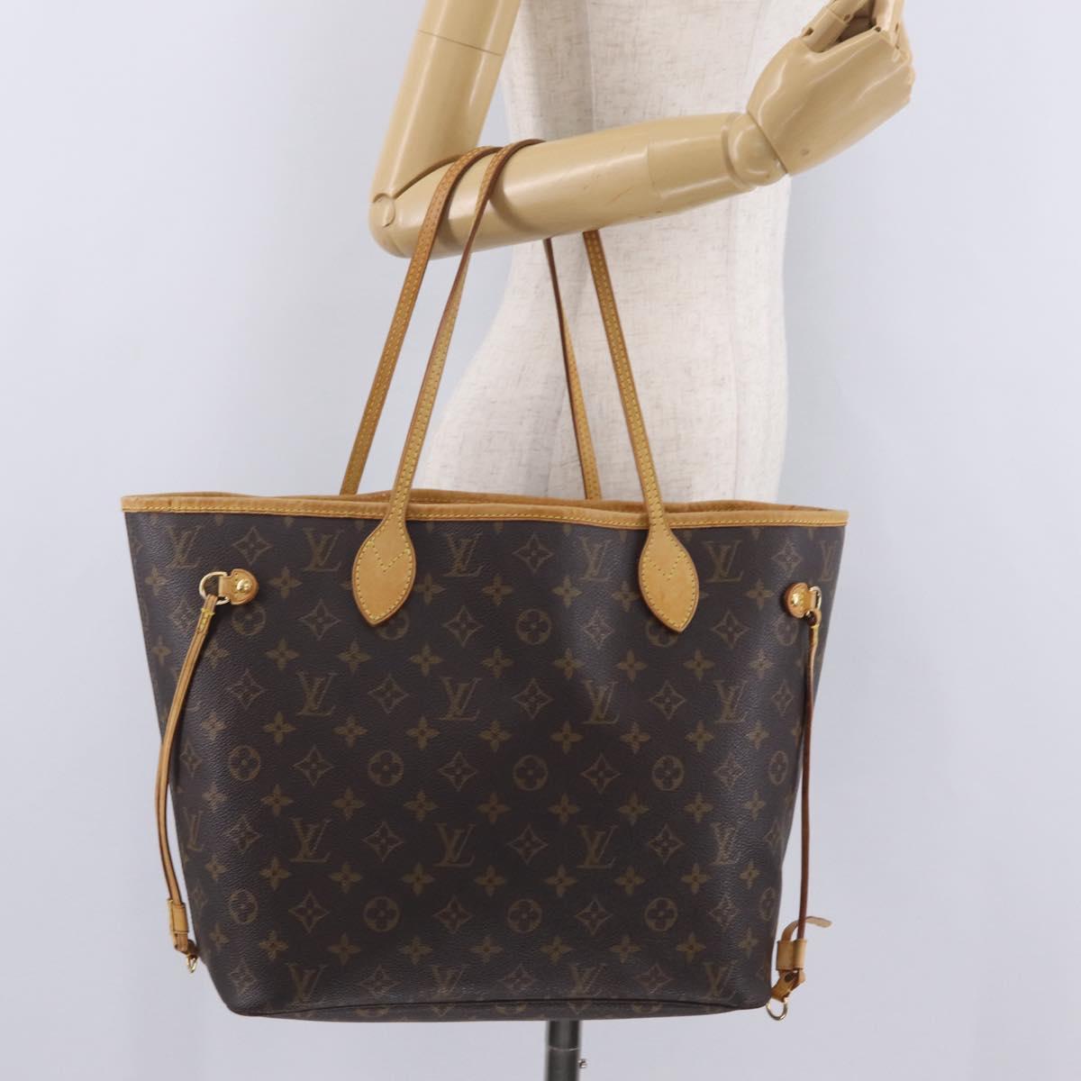 LOUIS VUITTON Monogram Neverfull MM Tote Bag M40156 LV Auth am13077