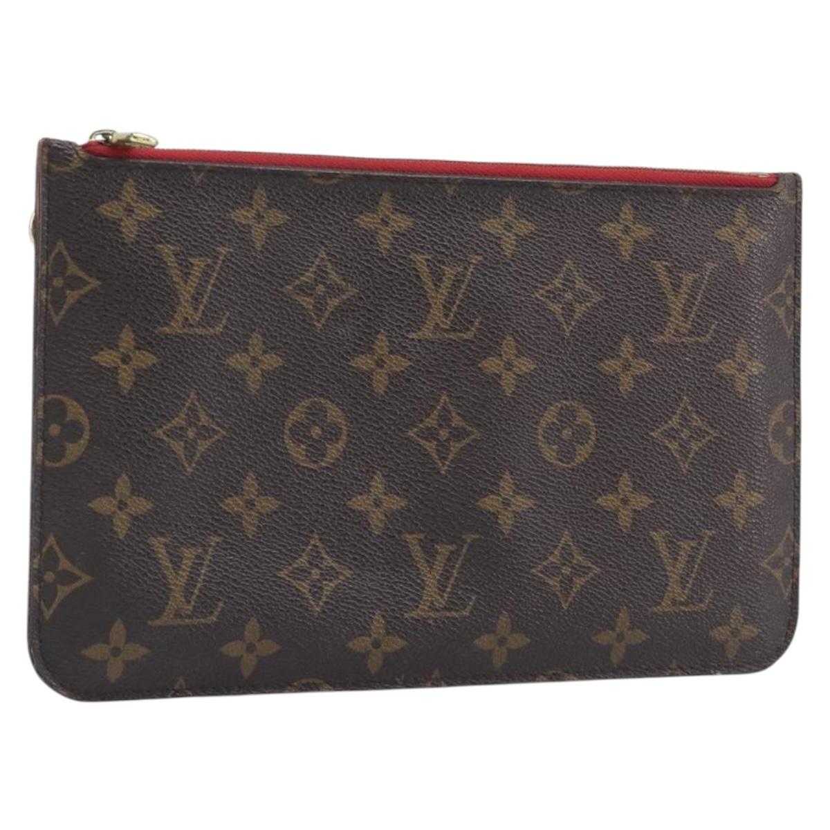 LOUIS VUITTON Monogram Neverfull MM Pouch LV Auth am13087