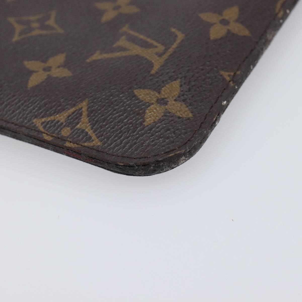 LOUIS VUITTON Monogram Neverfull MM Pouch LV Auth am13087