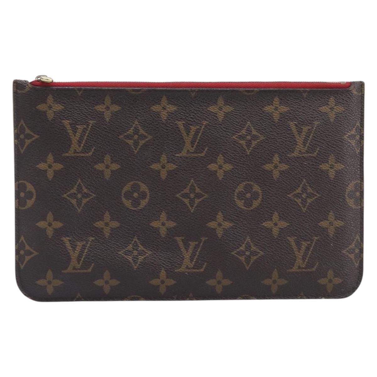 LOUIS VUITTON Monogram Neverfull MM Pouch LV Auth am13087