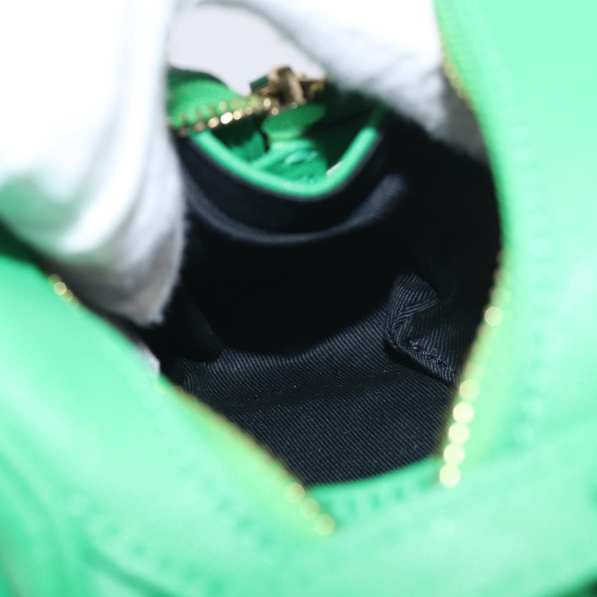 Vivienne Westwood MINI YASMINE Orb Hand Bag Leather Green Gold Auth am13089V