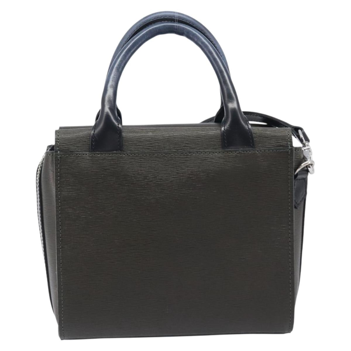 Vivienne Westwood Hand Bag Leather Green Silver Auth am13090A