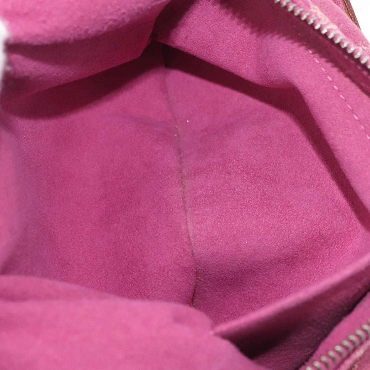 LOUIS VUITTON Monogram Denim Buggy PM Shoulder Bag Pink M95212 LV Auth am13094V