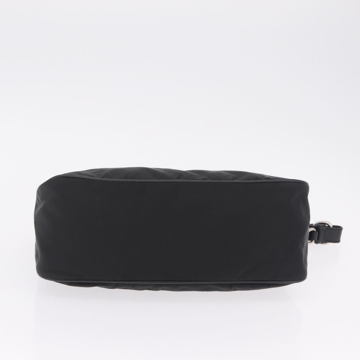 PRADA Shoulder Bag Nylon Black Silver Auth am13104V