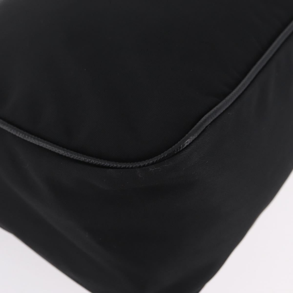 PRADA Shoulder Bag Nylon Black Silver Auth am13104V