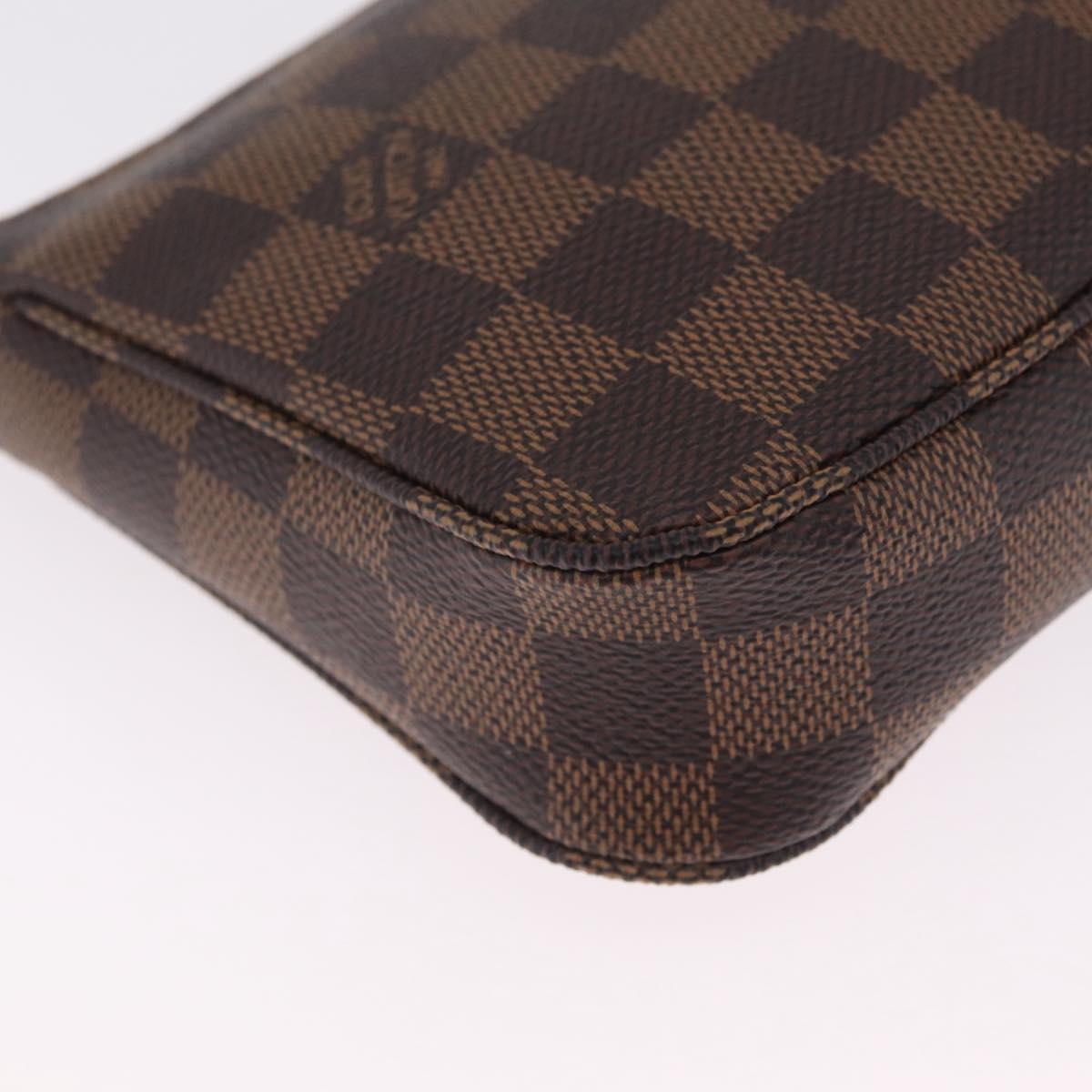 LOUIS VUITTON Damier Ebene Pochette Accessoires Pouch N41206 LV Auth am13111M