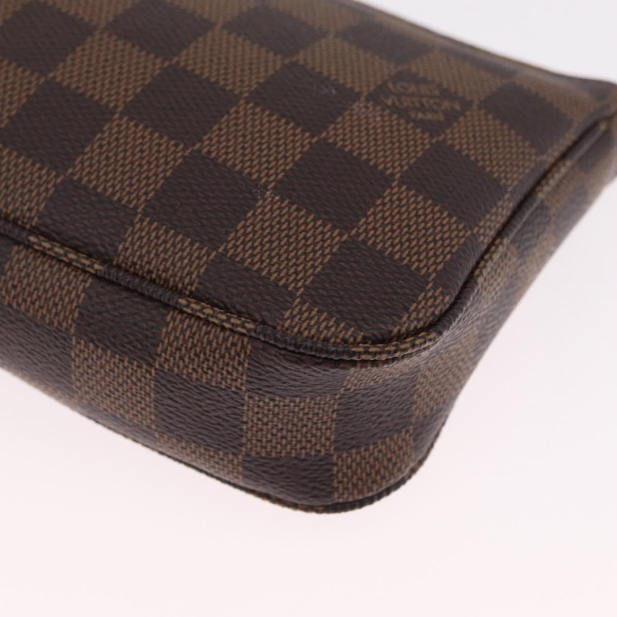 LOUIS VUITTON Damier Ebene Pochette Accessoires Pouch N41206 LV Auth am13111M