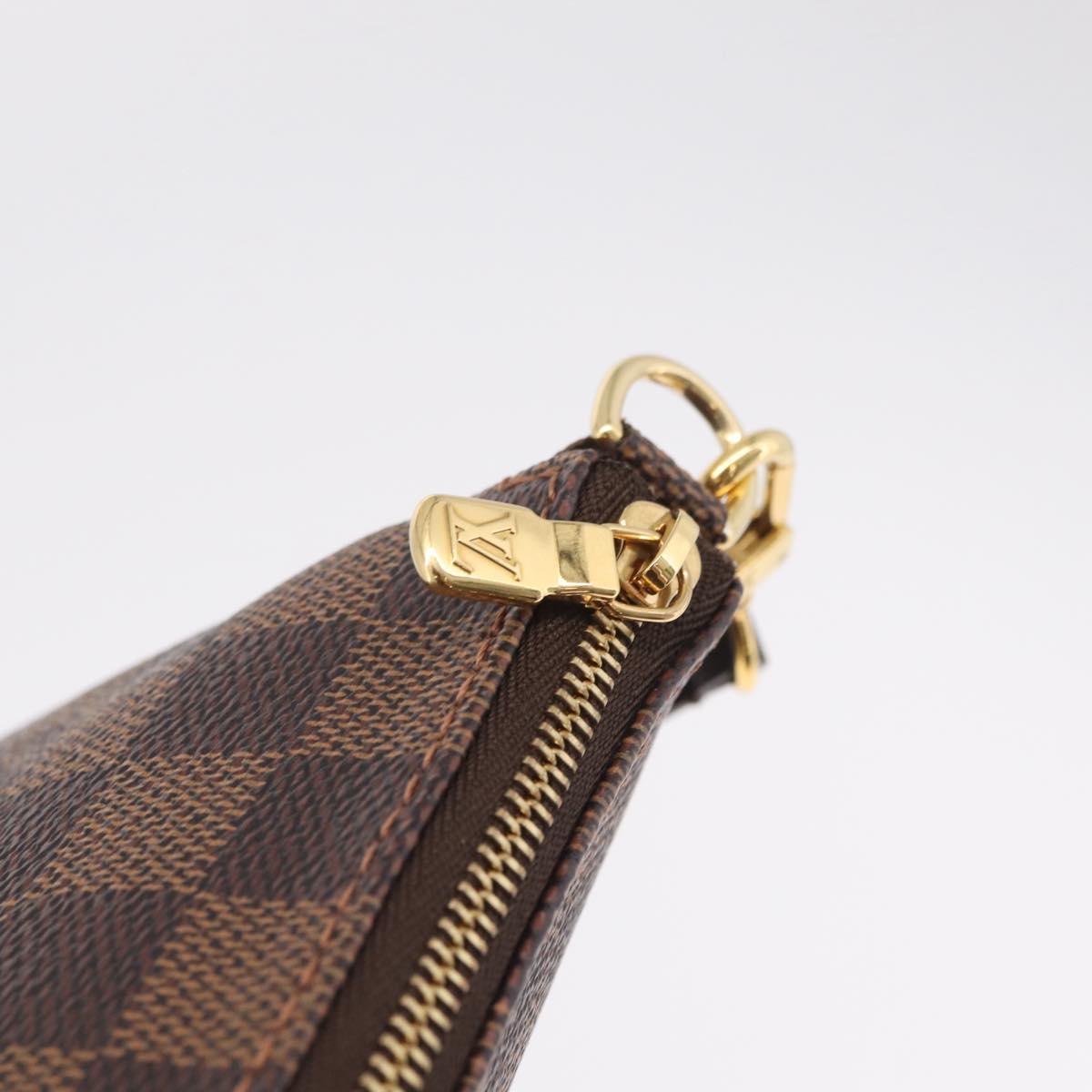 LOUIS VUITTON Damier Ebene Pochette Accessoires Pouch N41206 LV Auth am13111M
