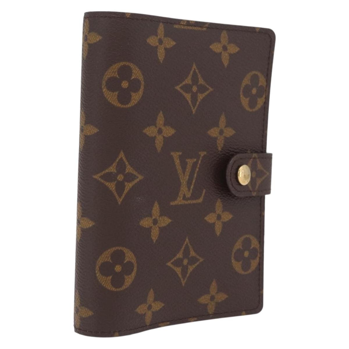 LOUIS VUITTON Monogram Agenda PM Day Planner Cover R20005 LV Auth am13123V