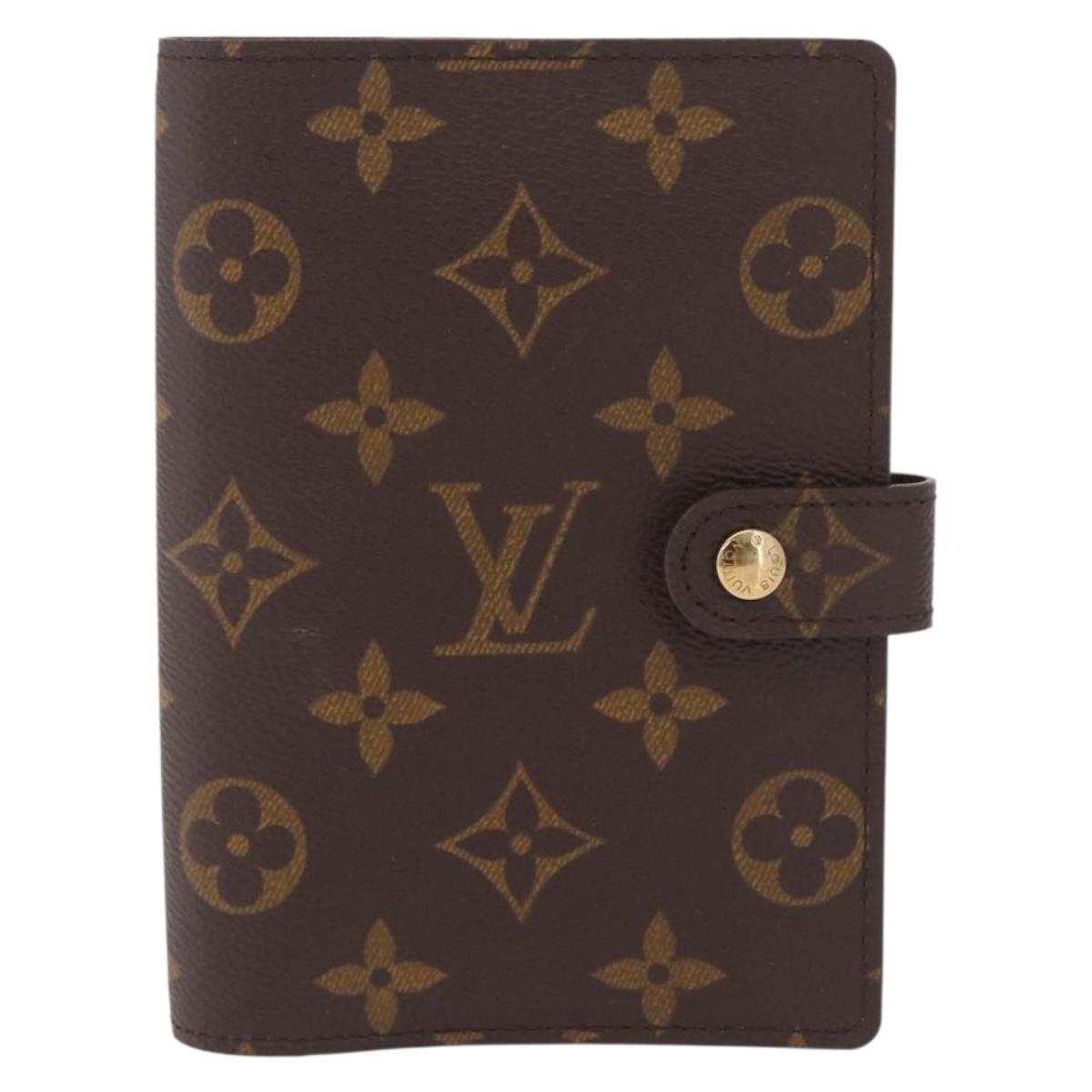 LOUIS VUITTON Monogram Agenda PM Day Planner Cover R20005 LV Auth am13123V
