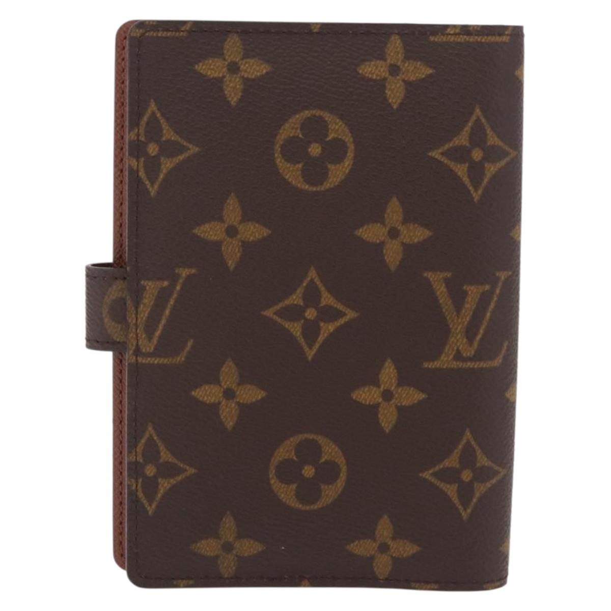 LOUIS VUITTON Monogram Agenda PM Day Planner Cover R20005 LV Auth am13123V