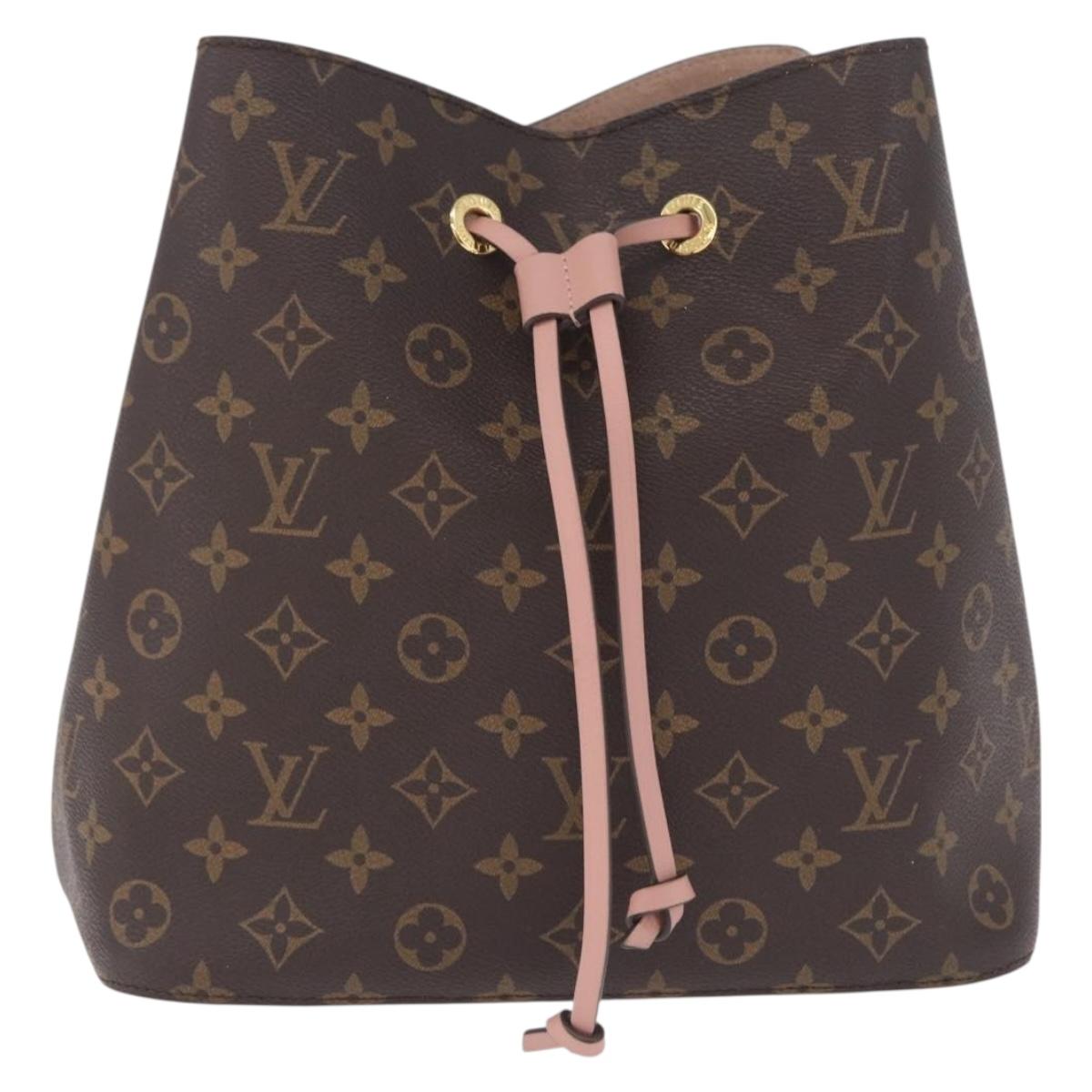 LOUIS VUITTON Monogram Neo Noe Shoulder Bag Pink M44022 LV Auth am13131V