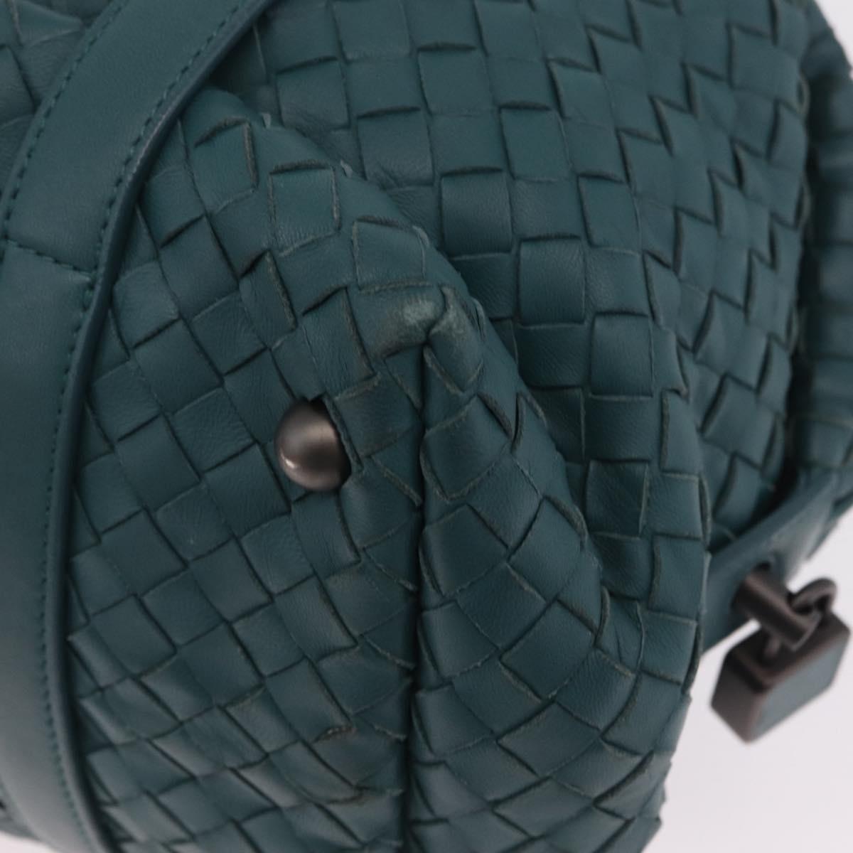 Bottega Veneta INTRECCIATO Hand Bag Leather Green Auth am13135V