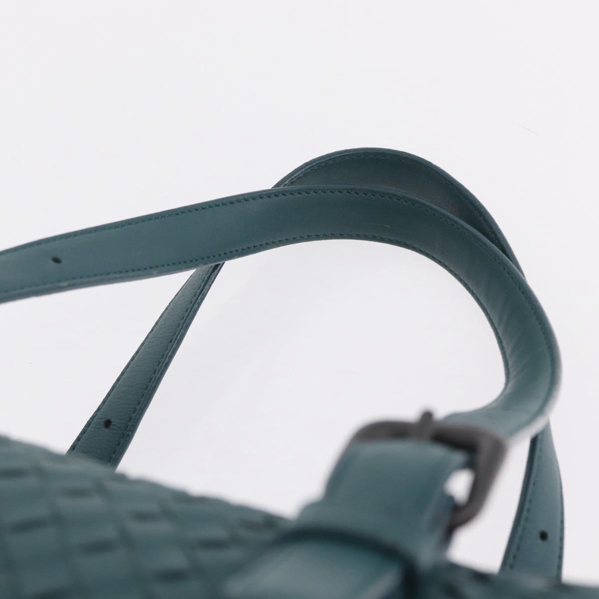 Bottega Veneta INTRECCIATO Hand Bag Leather Green Auth am13135V