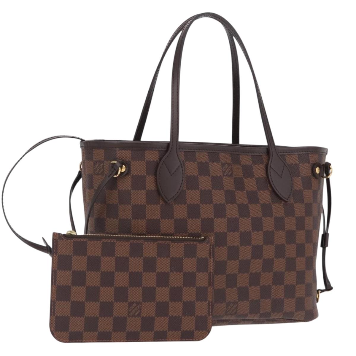 LOUIS VUITTON Damier Ebene Neverfull PM Tote Bag N51109 LV Auth am13228SAV