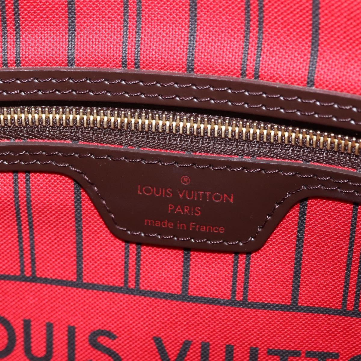 LOUIS VUITTON Damier Ebene Neverfull PM Tote Bag N51109 LV Auth am13228SAV