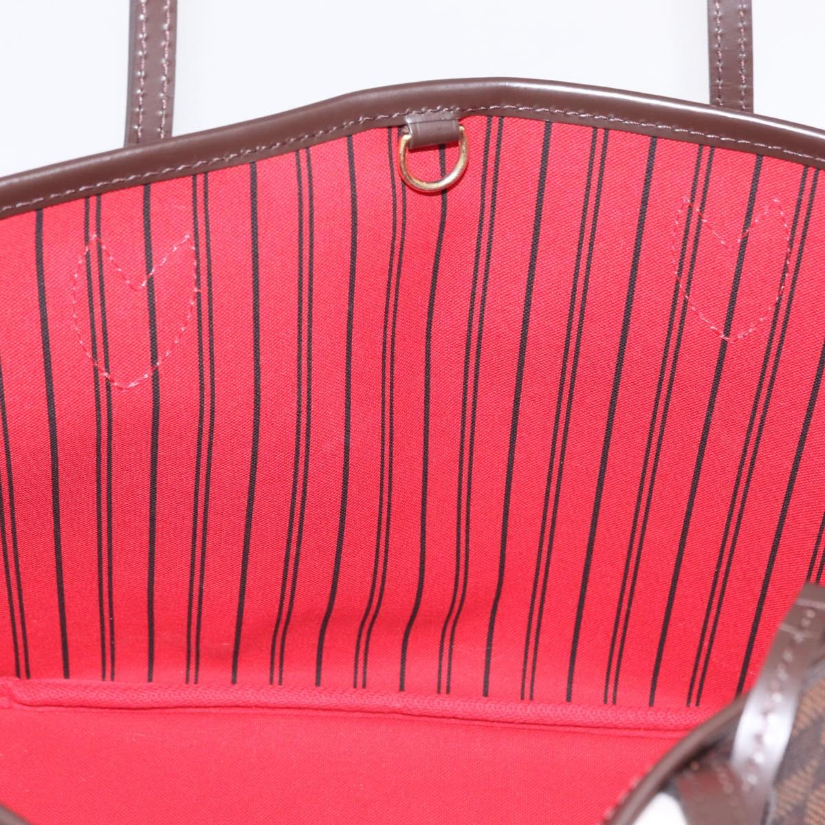 LOUIS VUITTON Damier Ebene Neverfull PM Tote Bag N51109 LV Auth am13228SAV
