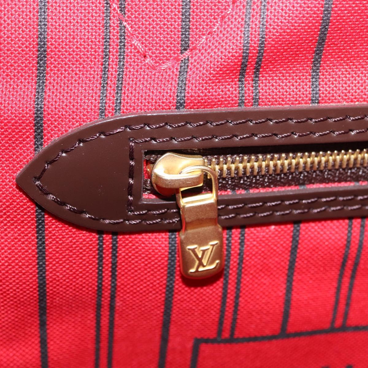 LOUIS VUITTON Damier Ebene Neverfull PM Tote Bag N51109 LV Auth am13228SAV