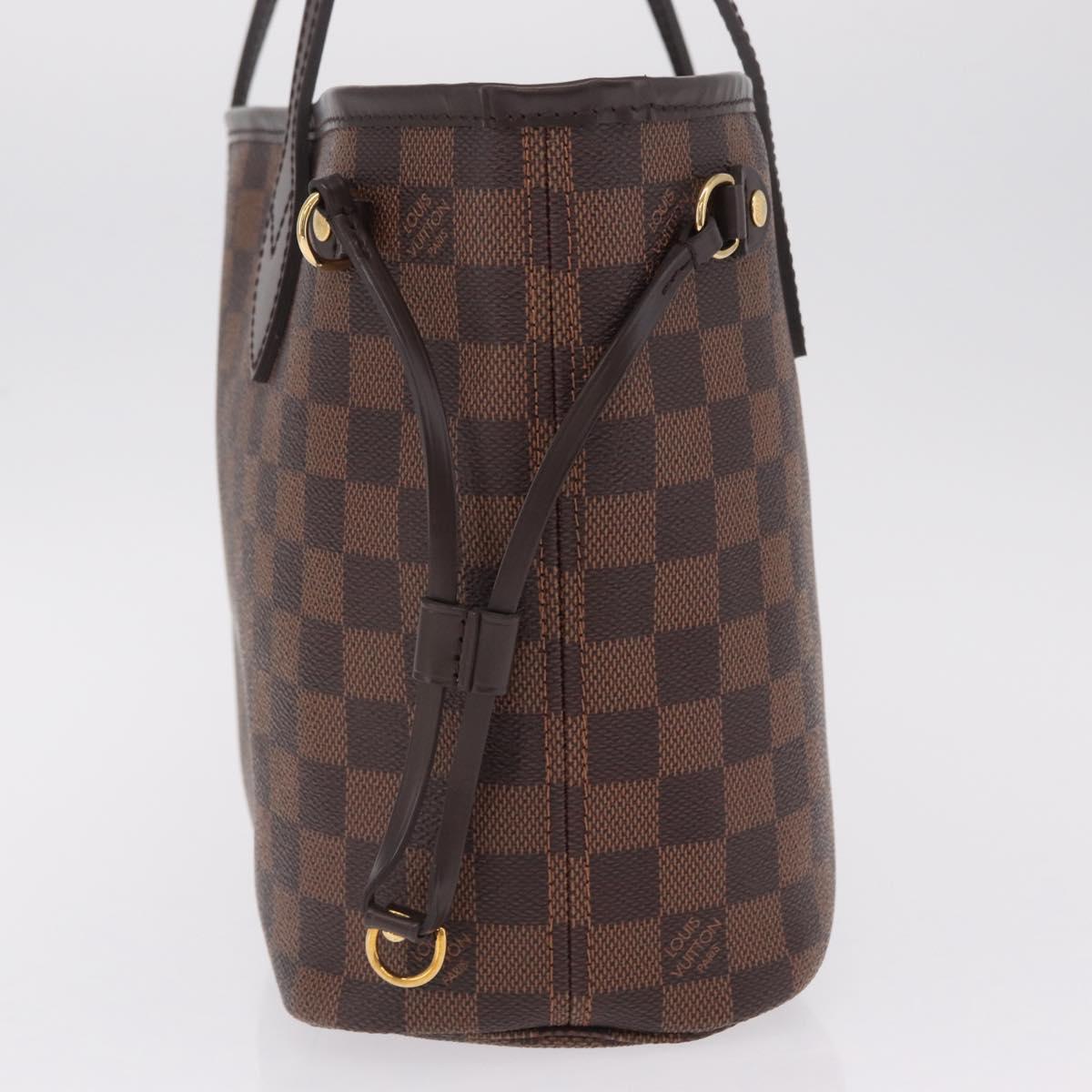LOUIS VUITTON Damier Ebene Neverfull PM Tote Bag N51109 LV Auth am13228SAV