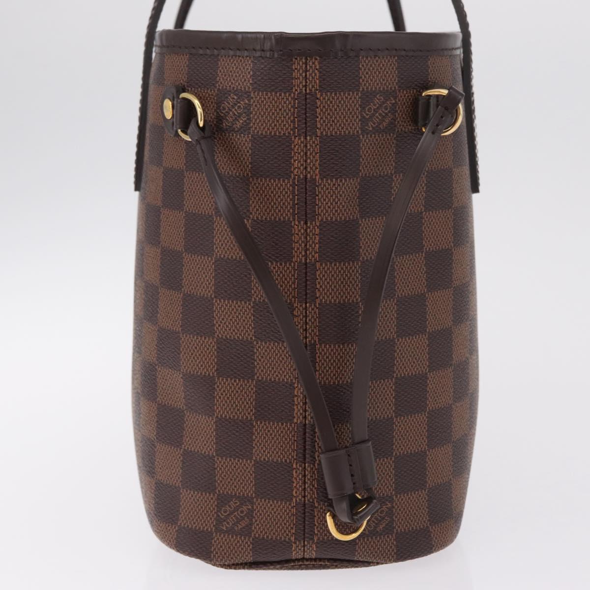 LOUIS VUITTON Damier Ebene Neverfull PM Tote Bag N51109 LV Auth am13228SAV