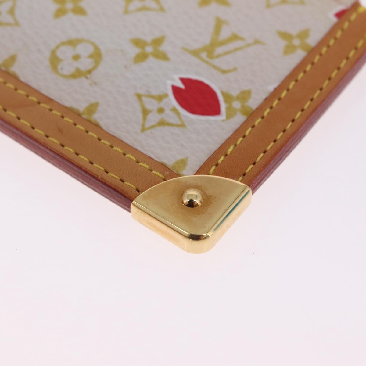 LOUIS VUITTON Monogram Cherry Blossom Pochette Cree Purse Red LV Auth am13239M