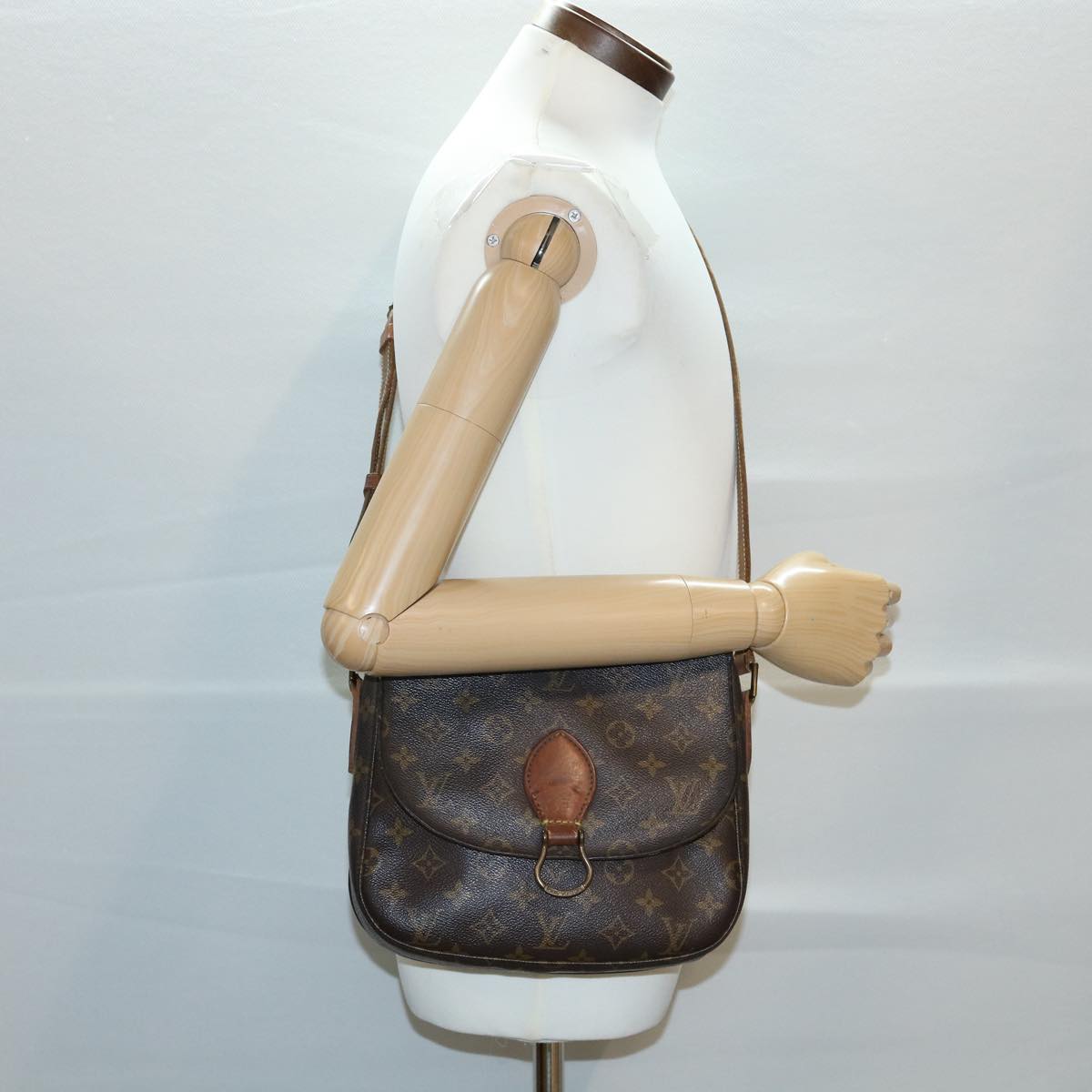 LOUIS VUITTON Monogram Saint Cloud GM Shoulder Bag M51242 LV Auth am3133