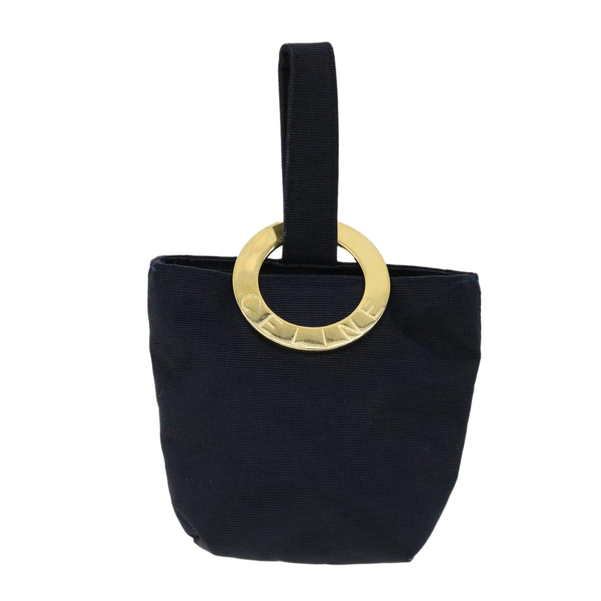 CELINE Circle Pouch Navy Auth am3209