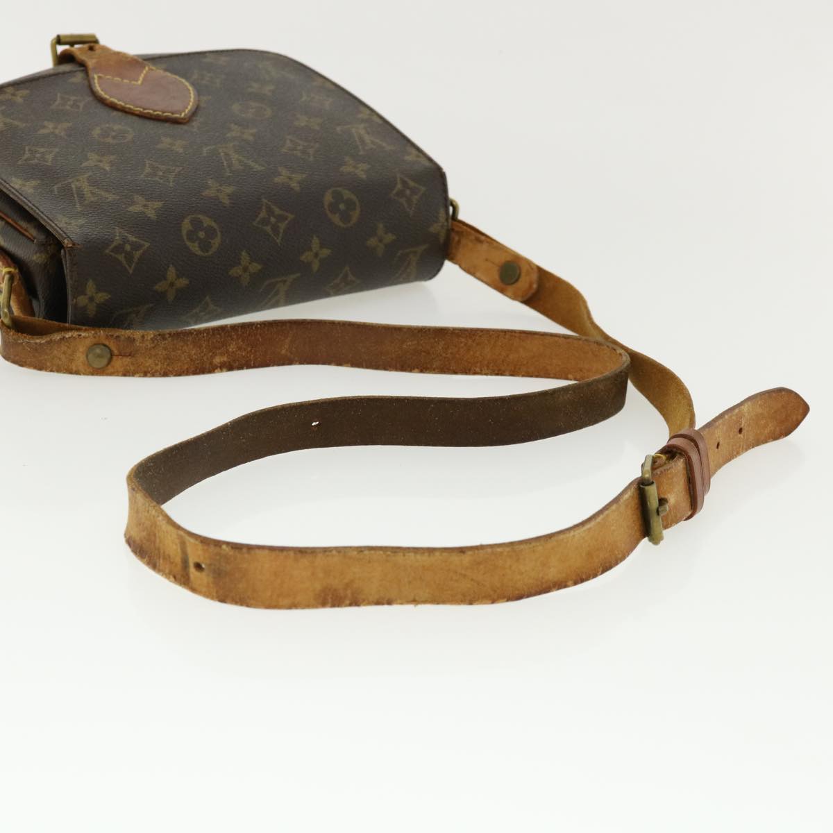 LOUIS VUITTON Monogram Cartouchiere MM Shoulder Bag M51253 LV Auth am3671