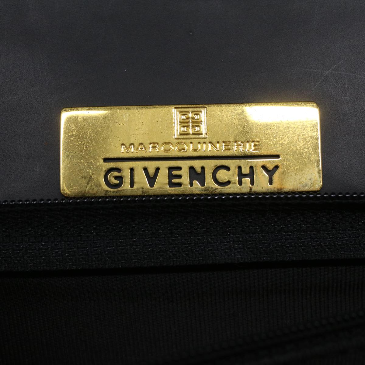GIVENCHY Shoulder Bag Leather 2way Black Auth am3821