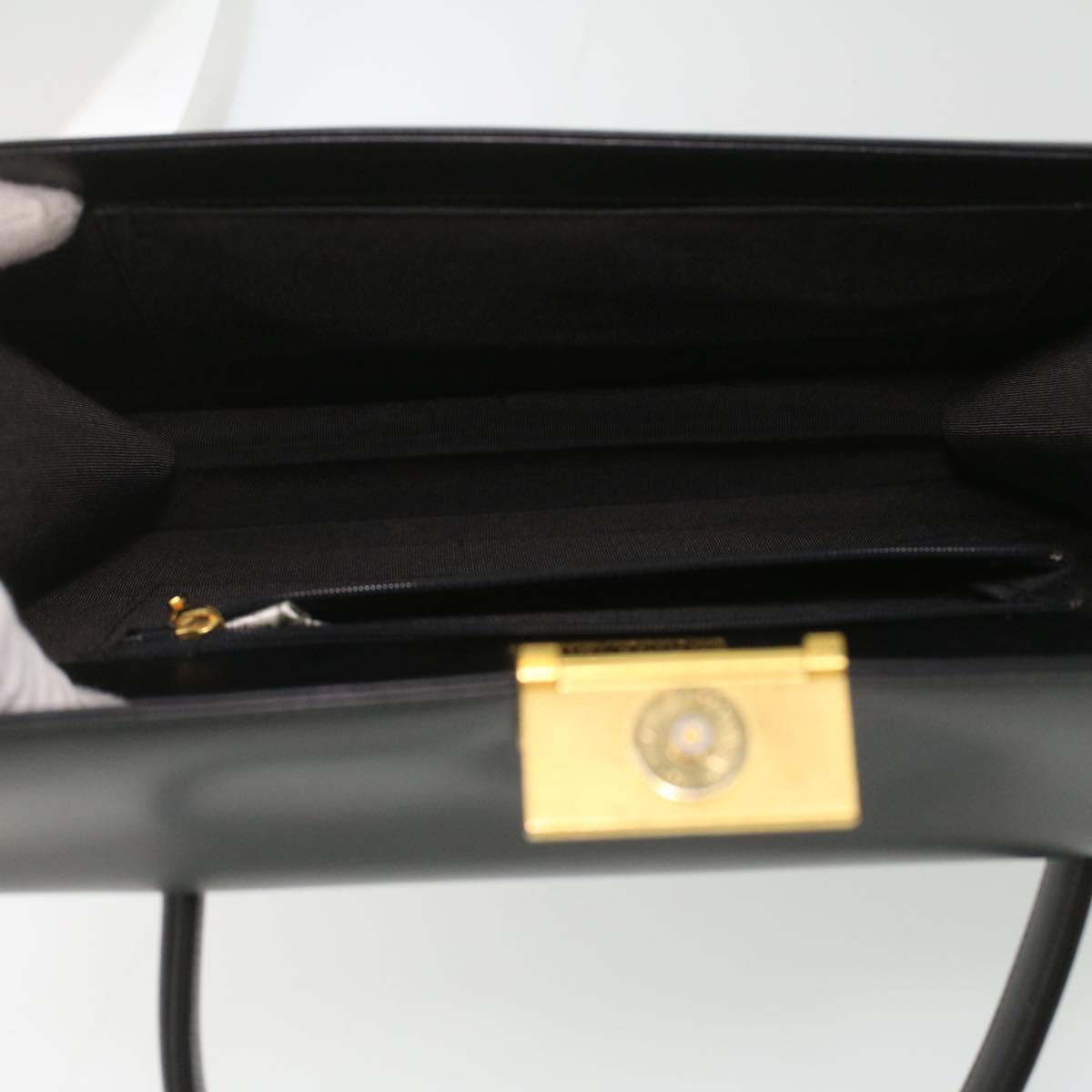 GIVENCHY Shoulder Bag Leather 2way Black Auth am3821