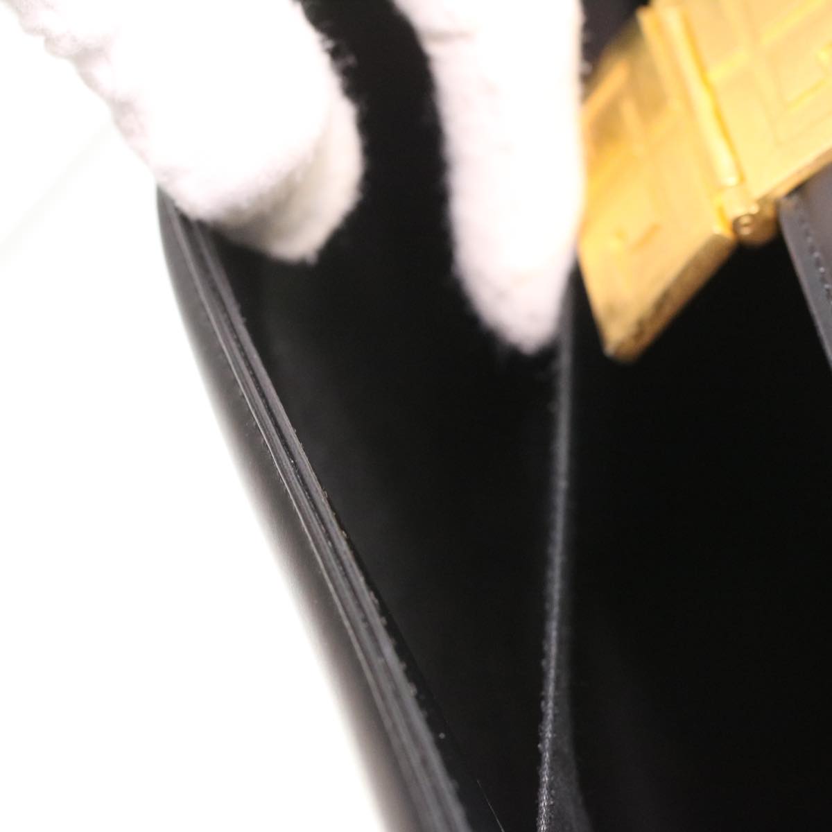 GIVENCHY Shoulder Bag Leather 2way Black Auth am3821