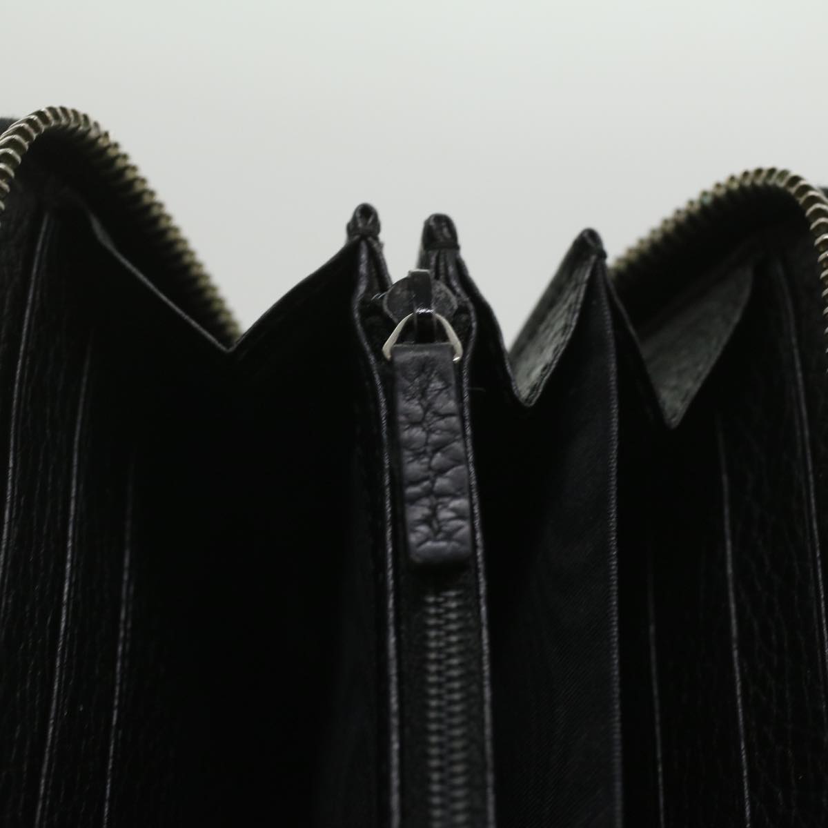 GUCCI Long Wallet Leather Black 473928 Auth am3822