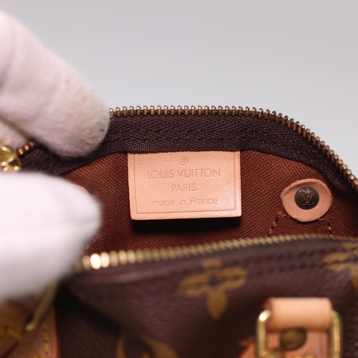 LOUIS VUITTON Monogram Mini Speedy Hand Bag M41534 LV Auth am4166SAV