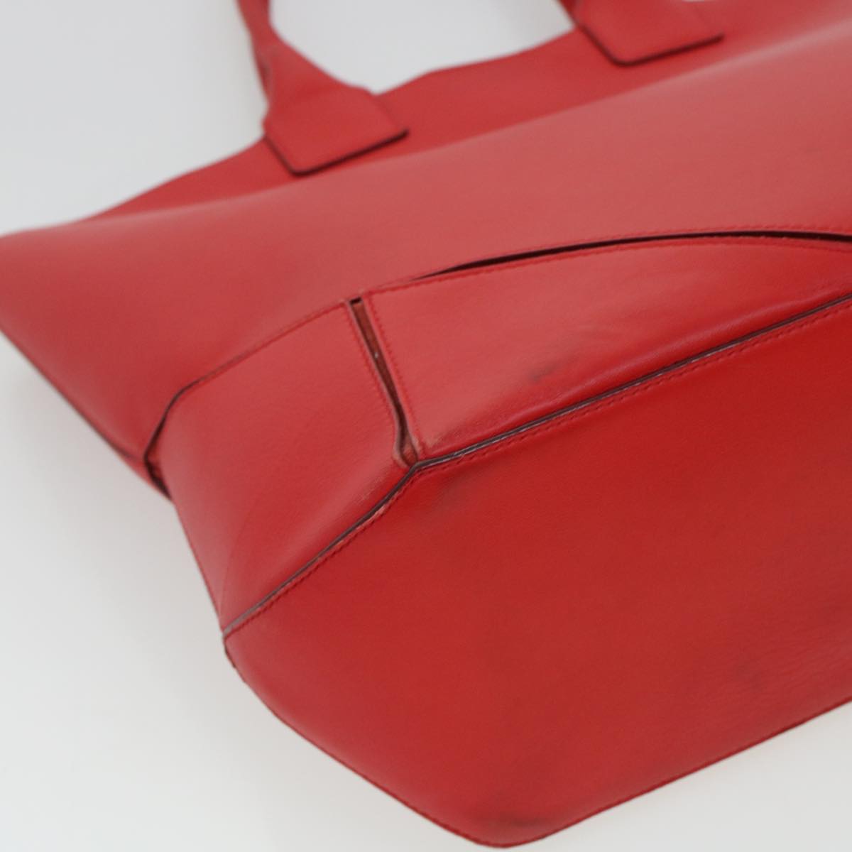 GIVENCHY Tote Bag Leather Red Auth am4390