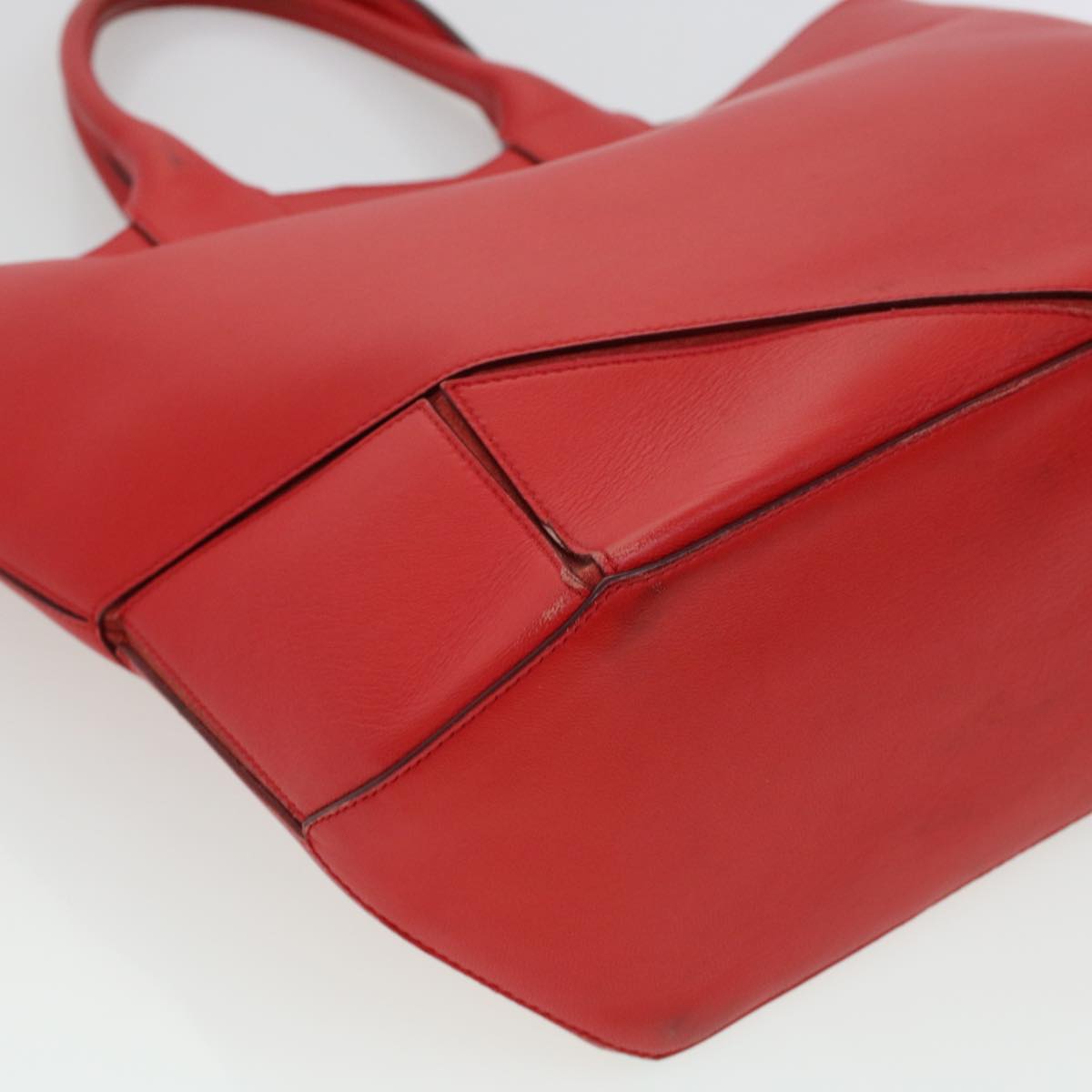 GIVENCHY Tote Bag Leather Red Auth am4390