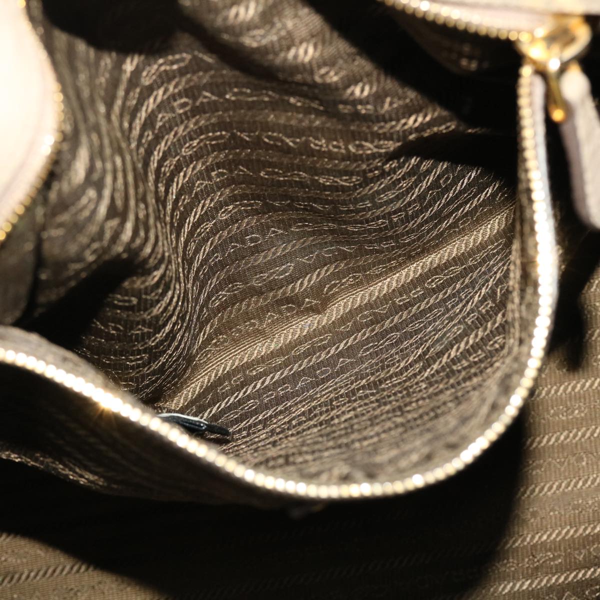 PRADA Shoulder Bag Hand Bag Leather Nylon 3 Set Black Gray Auth am4509