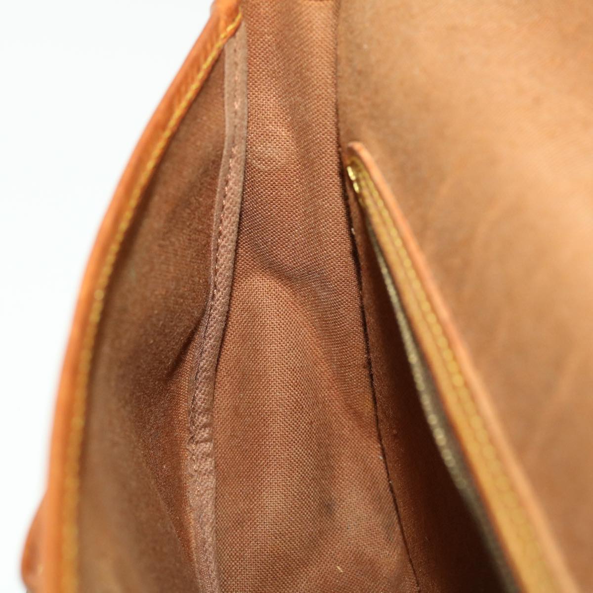 LOUIS VUITTON Monogram Gibeciere MM Shoulder Bag M42247 LV Auth am4560